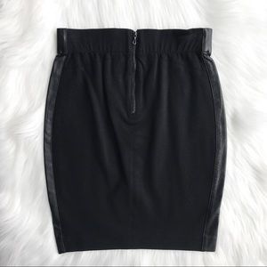 Robert Rodriguez Lamb Leather Black Mini Skirt